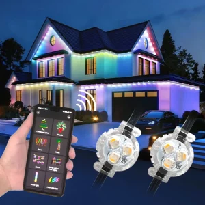 300ft Outdoor Permanent Christmas Lighting PVC Waterproof IP68 RGBW LED Pixel Point Light