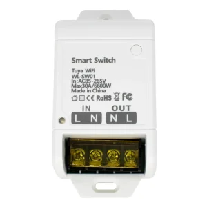 30A 6600W Smart Circuit Breaker Relay with Timer and Remote Control