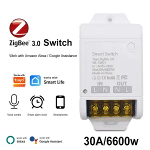 30A Zigbee 3.0 WiFi Smart Switch Relay Module AC 85-250V 220V 6600W
