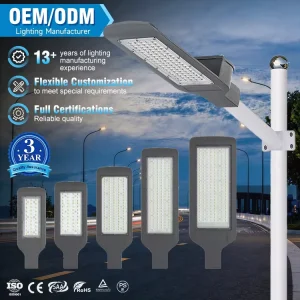 30W 50W 100W 150W 200W Die Cast Aluminum Ip66 Waterproof Outdoor Main Road Garden Led Street Light