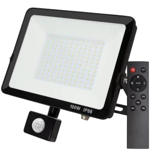 30W 50W 100W AC Motion Sensor LED Flood Light CE RoHS UKCA Outdoor IP66 Outdoor Lighting with Sensor Garden Yard Aluminum Body