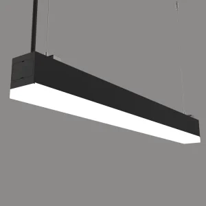 30W Black and White LED Linear Ceiling Light with Up and Down Lighting for Office, Retail, Supermarket, Shop, and Home