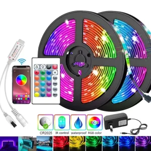 30leds m 60leds 5050 Led Strip 5M LED Strip Light Led Ribbon Rgb Led Diode Tape Controller Power Adapter for Home