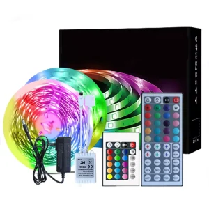 32ft/10m 12V RGB LED strip light 18 LEDs/m with remote control
