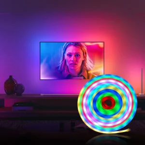33Ft 10M IP68 Waterproof Smart RGB LED Neon Strip Light 24V Music Sync Flexible Silicone App and Remote Control