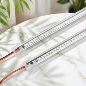 35 Inch LED Cabinet Sensor Light with 220V High Voltage Hard Profile Light Bar for Kitchen and Bedroom Adhesive