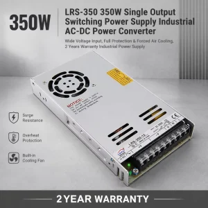 350W Switching Power Supply AC/DC 12V 24V 48V Ultra-Thin LED Driver for Industrial Equipment