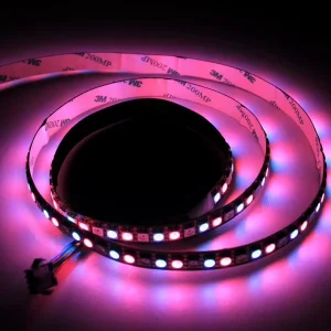 3535 5V 5050 SK6812 72 LEDs IP20 Non-Waterproof 10mm Black PCB Individually Addressable RGB LED Strip