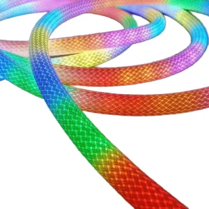 360-Degree Smart LED Strip Flexible Dream-Color PVC Rope Light Tape Reticulate Pattern DC5V IP67 Landscape Neon Dimmable