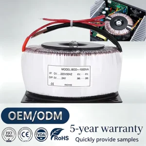 36V 0 36 800W 220V Single Phase 12V 24V Flyback Topology Ferrite Core Amplifier Waterproof Patio Lighting Toroidal Transformer