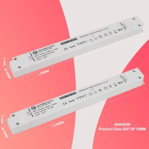 36W 220V Input 24V Dimmable Single LED Driver 0-10V Control 90% Efficiency CE IP44 Aluminum Case for Smart Home