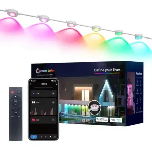 36W Smart WiFi RF433 IP67 Waterproof Outdoor LED Permanent Point Lights for Christmas and Parties