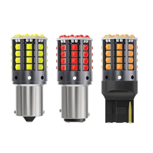 3D 12V 24V 1156 T20 T25 White Yellow Red 44smd 3030 Led Bulb Auto Led Light Bulbs