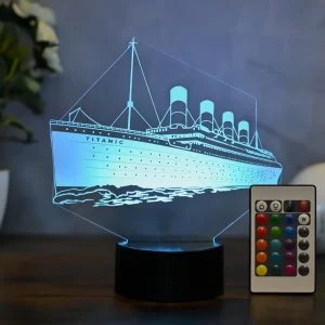 3D Acrylic Night Light for Bedroom or Party Indoor Lighting