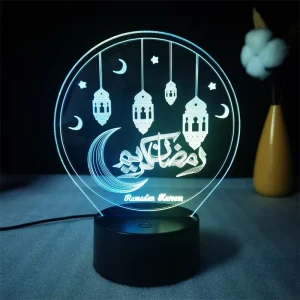3D Creative Acrylic Panel LED Night Light Birthday Gift Holiday Gift Home Decoration for Friends