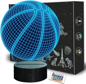 3D Illusion LED Night Light with Touch and Remote Control, Anime Character Design