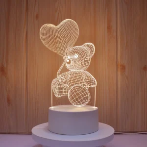 3D Illusion Lamp LED Custom Room Decorative Children USB Acrylic 3D LED Night Light Table Lamp 3D Night Light for Kids Gift