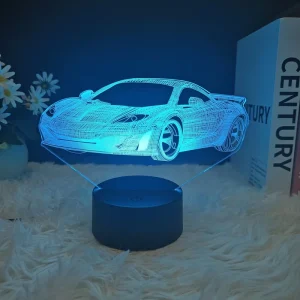 3D Lamp 16-Color Remote-Control Rechargeable Decorative Night Light