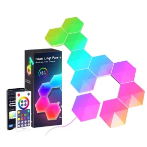 3D RGB App-Controlled LED Wall Lamp for Bedroom and Living Room