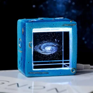 3D Resin Box LED Night Light Modern Design