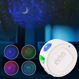 3D Smart Baby Bed Lamp Star Galaxy Projector Kids Sleep Rechargeable Night Lights Light Projection Lamp Projector for Kids Room