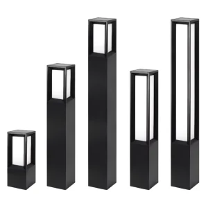 3M 4M 5M Outdoor Smart LED Garden Bollard Light, Waterproof Landscape Light