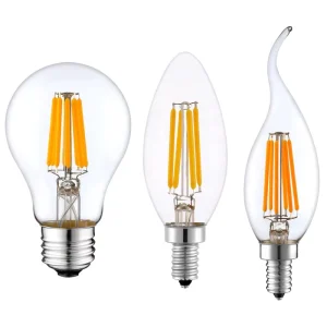 3W 5W 7W 9W Led Filament Light Bulb E27 Led Candle Light E17 E14 B22