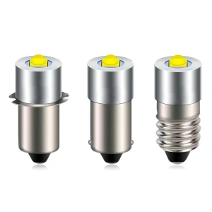 3W BA9S E10 P13.5S LED Flashlight Bulb, 3-12V 6-24V 6-30V