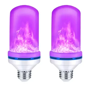3W E27 E26 B22 Flame Effect LED Bulb Flickering Fire Wall Light for Garden Yard Party Christmas Decor CE Certified Dimmable AC