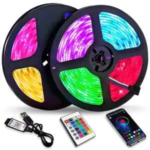 3m Smart RGB COB LED Strip Light 5V APP WiFi Remote Control IP20 USB 30 LEDs/m CRI80