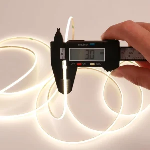 3mm 5V COB LED Strip Light, CRI90, 400 LEDs/m, 3000K/4000K/6500K, IP20, for Wardrobe, Cabinet, and Mirror