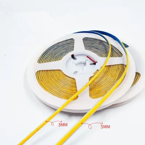 3mm 5mm COB LED Strip Light for Home Decoration Linear Lighting 5V 12V 24V 400 LEDs/m