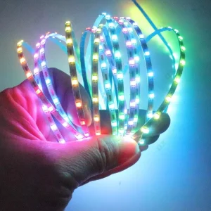 3mm Ultra-Thin RGBIC LED Strip 100 LEDs/m WS2812B IP20 Digital Addressable 5V