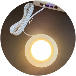 3w Mini Led Cabinet Light Warm White Day White Cold Led Wardrobe Lights Closet Puck 12V 24V Led Light for Kitchen Cabinet