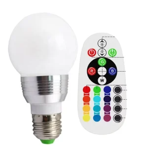3w Screw E14 Remote Control Lamp Color Changing Led Smart Bulb 16 Colors Rgb E27 Led Bulb Light