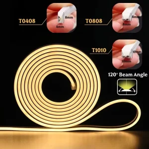 3x6mm/6x6mm Super-Thin DC24V LED Neon Strip Light, Flexible Waterproof IP65 Silicone Tube with Diffuser