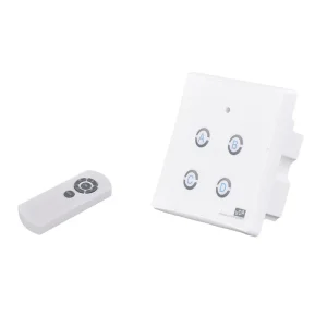 4-Channel Remote Control Switch 300W/Channel AC 110-240V 50-60Hz IR Remote 8-10 m CE Certified Showroom Lighting Control
