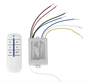 4 Channel Transmitter Remote Control Light Switch 4 Ways ON OFF Digital Wireless Wall Light Switch Receiver Transmitter
