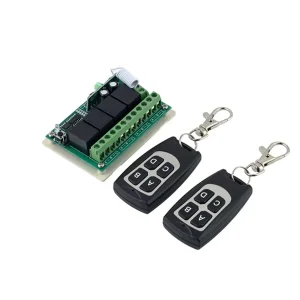 4-Channel Universal Remote Control Switch with 12V/24V Relay
