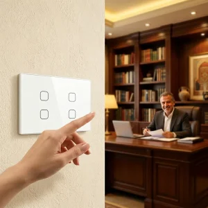 4 Gang Smart Switch Wireless Remote Control Touch Switch for Tuya WiFi Wall Light Module Alexa Smart Life