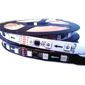 4 Wire Addressable IC 16703 Smart Strip Lights 5050 60leds 12v Programmable pixel Rgb Flexible Led Strip for Gaming Room DIY BAR