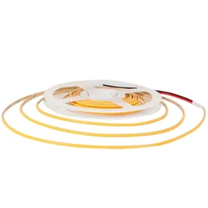 400 LEDs/m 3mm Narrow PCB COB Strip Light 7W/m with Optional USB Cable and Switch