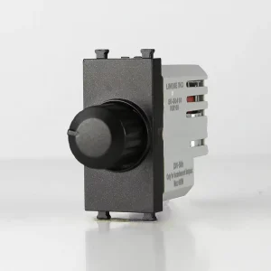 400W Italy Type 118 Modular Series Wall Mounted Electrical Power Light Dimmer CE Certified IP20 White Black Silver