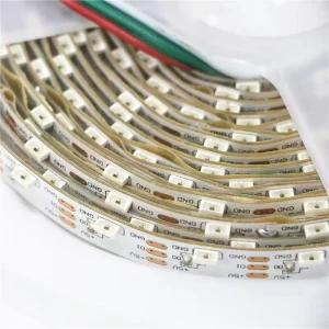 4020 Side-Emitting Addressable LED Strip, 100 LEDs/m, SK6812/WS2812B IC, 5mm, DC5V, 1m-5m, Thin, for Indoor Use