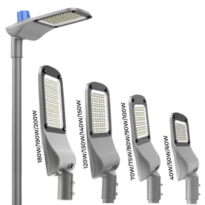 40W 200W AC LED Street Lights Aluminum Alloy IP66 CE Certified Warm Cool White Dimmable Smart Light Fixtures Outdoor Lighting