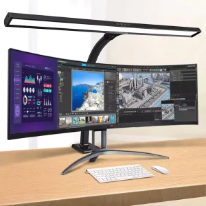 40W 2400lm LED Architect Desk Lamp 31.5″ Wide Office Light Dimming Flexible Gooseneck Metal Large Brightness Easy Clamp