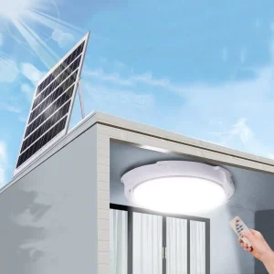 40W Indoor & Outdoor LED UFO Solar Spot Ceiling Light Energy Saving for House & Garden IP65 Waterproof for Residential Use