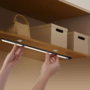 40cm Ultra Thin Aluminium Smart Led Dimming Rechargeable Wireless Pir Motion Sensor Closet Strip Cabinet Lights