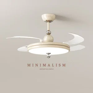 42-Inch Smart LED Ceiling Fan Lamp with Low-Profile LED Light, 6-Speed Remote Control and Dimmable Motor