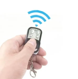 433/315MHz Battery-Powered Metal Remote Control for Garage Door and Electric Car Key Switch